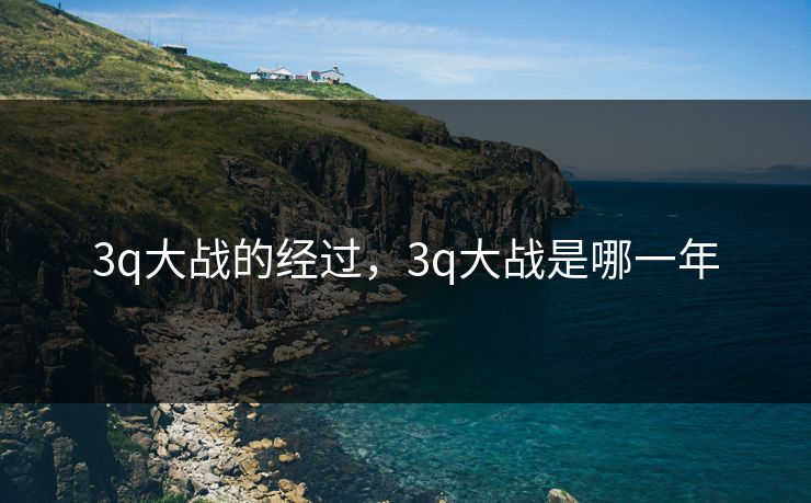 3q大战的经过，3q大战是哪一年