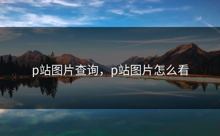p站图片查询，p站图片怎么看
